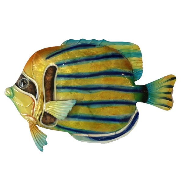 Eangee Home Design Eangee Home Design m8051 Striped Angelfish Fish Wall Decor m8051